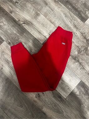 Figs Red Jogger Sweatpants